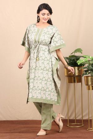 Cotton kaftan set