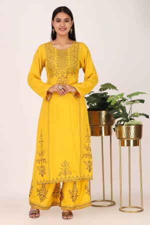 Yellow palazzo set