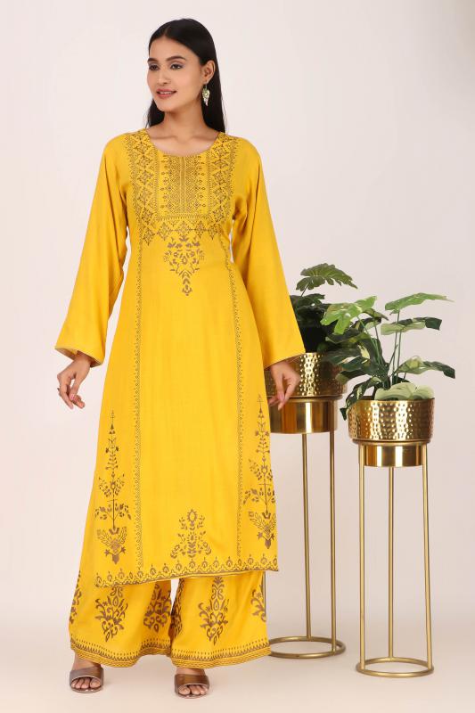 Yellow palazzo set